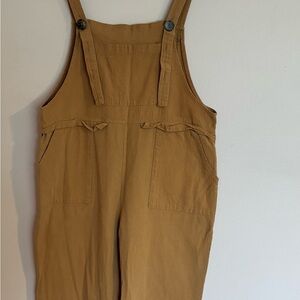 Amazon Women's Mustard Brown Overalls Jumpsuit